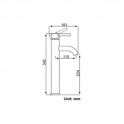 Franke 高身面盆龍頭 CT100VLB