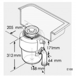 InSinkErator食物廚餘處理器 Evolution 100