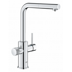 GROHE 高儀 Blue Pure Minta 30590000 (鉻色) 二合一濾水(拉出式)廚房龍頭+3M-AP2-405G濾水系統套裝