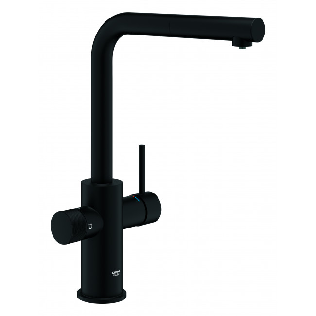 GROHE 高儀 Blue Pure Minta 30590KF0 (黑色) 二合一濾水(拉出式)廚房龍頭+3M-AP2-405G濾水系統套裝 GROHE 高儀 Blue Pure Minta 30590KF0 (黑色) 二合一濾水(拉出式)廚房龍頭+3M-AP2-405G濾水系統套裝