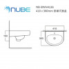 NUBE NB-BWH4136 410 x 360mm 掛牆式面盆 NUBE NB-BWH4136 410 x 360mm 掛牆式面盆