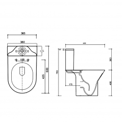 AVANT GARDE 無圈孔分體座廁 Uni-Y NA816009611_P / 無邊框雙沖水式座廁 3/6L