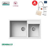 Elleci Florence 335 Bianco(白色)花崗岩石枱上盆(送GROHE 廚房龍頭|Elleci木砧板|304不銹鋼卷墊) Elleci Florence 335 Bianco(白色)花崗岩石枱上盆(送GROHE 廚房龍頭|Elleci木砧板|304不銹鋼卷墊)