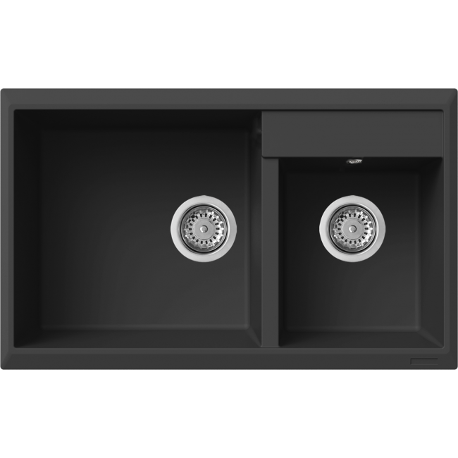 Elleci Florence 335 Ghisa(金屬黑)花崗岩石枱上盆(送GROHE 廚房龍頭|Elleci木砧板|304不銹鋼卷墊) Elleci Florence 335 Ghisa(金屬黑)花崗岩石枱上盆(送GROHE 廚房龍頭|Elleci木砧板|304不銹鋼卷墊)
