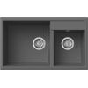 Elleci Florence 335 Titanium(金屬灰)花崗岩石枱上盆(送GROHE 廚房龍頭|Elleci木砧板|304不銹鋼卷墊) Elleci Florence 335 Titanium(金屬灰)花崗岩石枱上盆(送GROHE 廚房龍頭|Elleci木砧板|304不銹鋼卷墊)