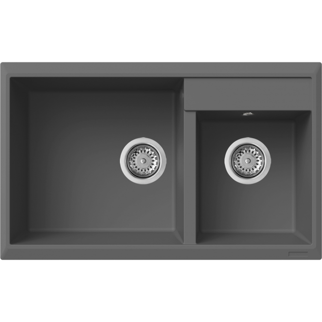 Elleci Florence 335 Titanium(金屬灰)花崗岩石枱上盆(送GROHE 廚房龍頭|Elleci木砧板|304不銹鋼卷墊) Elleci Florence 335 Titanium(金屬灰)花崗岩石枱上盆(送GROHE 廚房龍頭|Elleci木砧板|304不銹鋼卷墊)