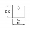 Elleci Quadra 102 Undermount Ghisa(金屬黑)花崗岩石枱下盆(送GROHE 廚房龍頭|Elleci木砧板|304不銹鋼卷墊) Elleci Quadra 102 Undermount Ghisa(金屬黑)花崗岩石枱下盆(送GROHE 廚房龍頭|Elleci木砧板|304不銹鋼卷墊)