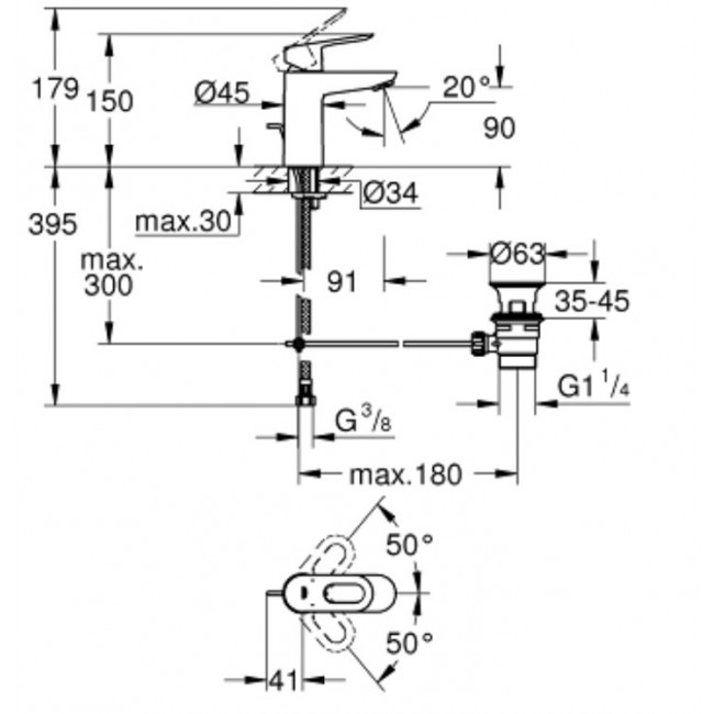 GROHE BAULOOP 面盆龍頭 23335000 GROHE BAULOOP 面盆龍頭 23335000