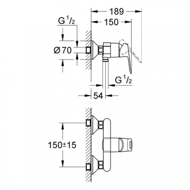 GROHE BAULOOP 淋浴龍頭 23340000 GROHE BAULOOP 淋浴龍頭 23340000