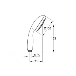 GROHE Vitalio START 3速手握花灑 26031000