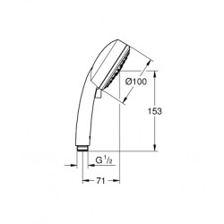 GROHE Vitalio COMFORT 3速手握花灑 26092000