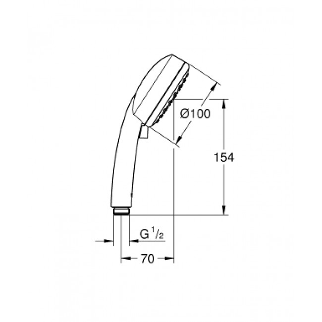 GROHE Vitalio COMFORT 100 2速手握花灑 26397000 GROHE Vitalio COMFORT 100 2速手握花灑 26397000