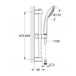 GROHE Vitalio JOY 110 單速花灑套裝 27322000