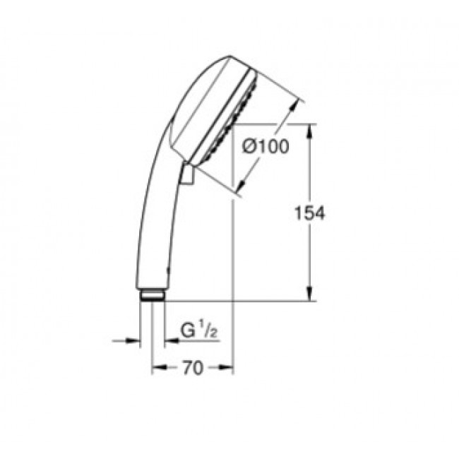 GROHE TEMPESTA COSMOPOLITAN 100 2速手握花灑 27571002 GROHE TEMPESTA COSMOPOLITAN 100 2速手握花灑 27571002