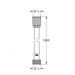 GROHE SILVERFLEX 花灑喉 28743001 (1500mm)
