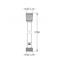 GROHE SILVERFLEX 花灑喉 28745001 (1750mm)