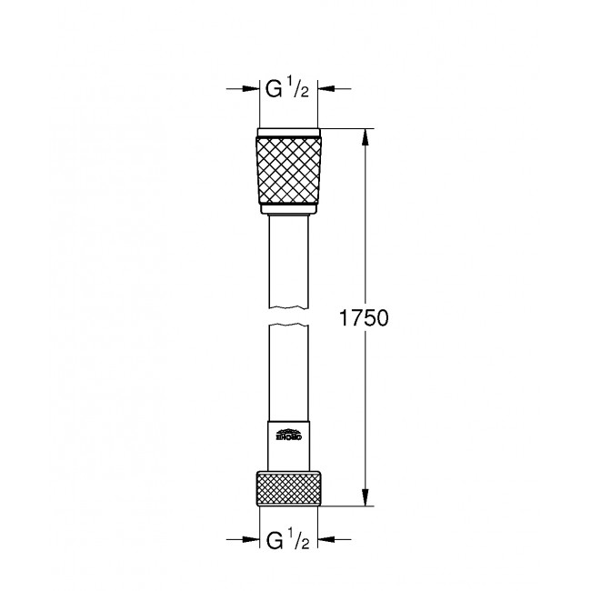 GROHE SILVERFLEX 花灑喉 28745001 (1750mm) GROHE SILVERFLEX 花灑喉 28745001 (1750mm)
