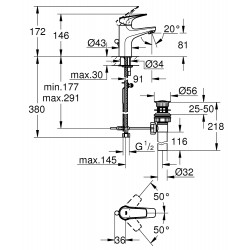GROHE BAUFLOW 面盆龍頭 32810000