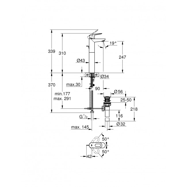 GROHE BAULOOP高身面盆龍頭 32856000 GROHE BAULOOP高身面盆龍頭 32856000