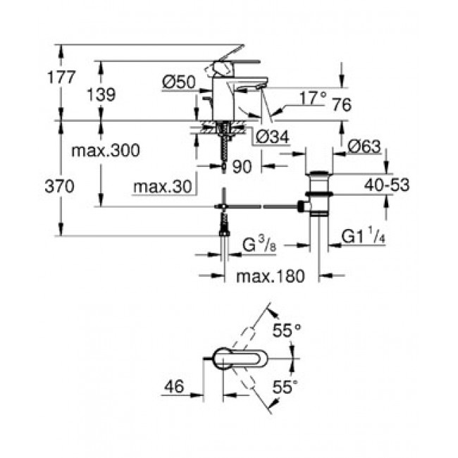 GROHE GET面盆龍頭 32883000 GROHE GET面盆龍頭 32883000