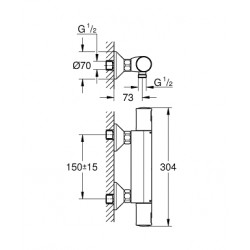 GROHE Precision Start恆溫淋浴龍頭 34594000