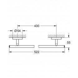 GROHE Bau Cosmolplitan 毛巾通 40459001