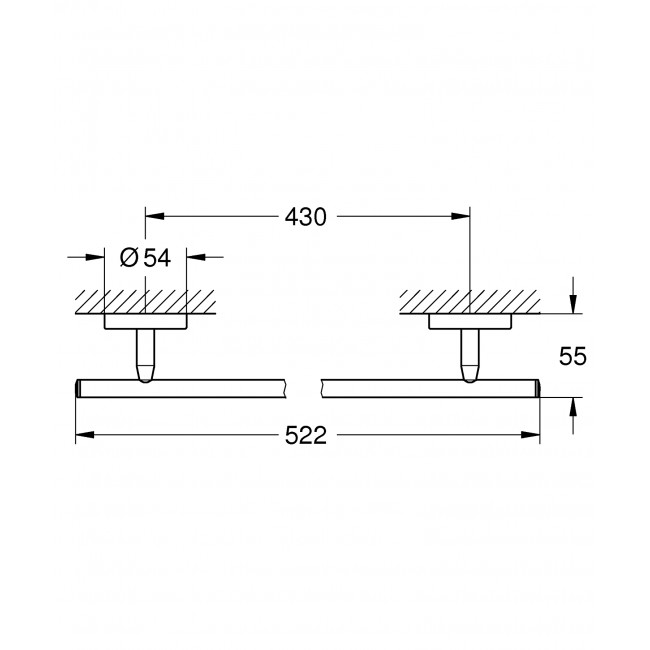 GROHE Bau Cosmolplitan 毛巾通 40459001