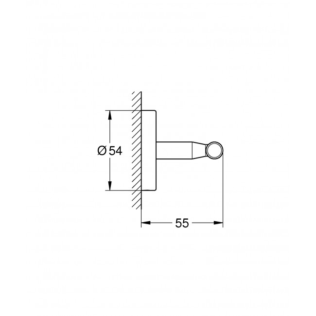 GROHE Bau Cosmolplitan 掛衣鈎 40461001 GROHE Bau Cosmolplitan 掛衣鈎 40461001