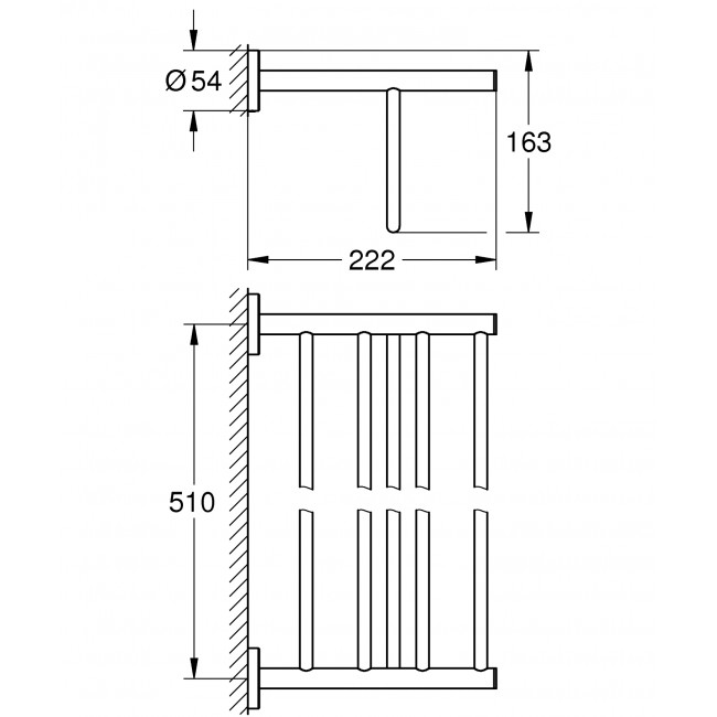 GROHE Bau Cosmolplitan 毛巾架 40462001