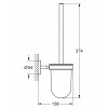 GROHE Bau Cosmolplitan 壁掛式馬桶刷套裝 40463001