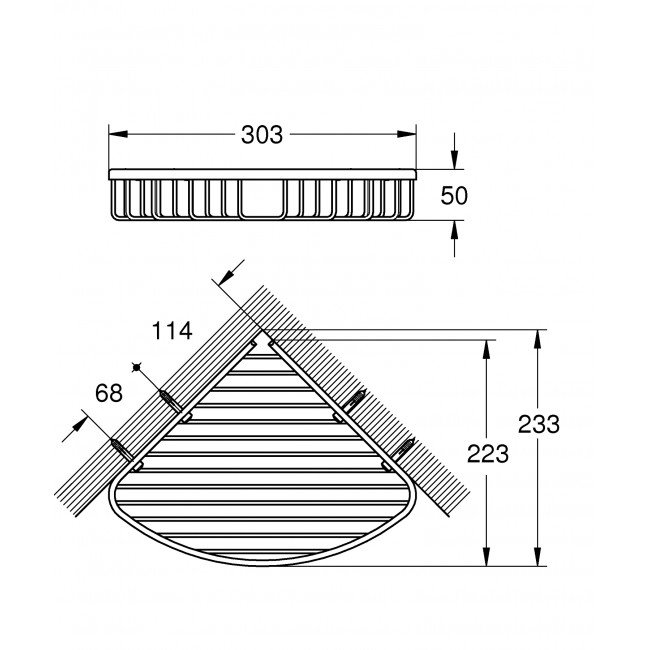 GROHE Bau Cosmolplitan 掛架 40663001