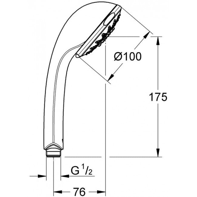 GROHE Relexa 100 5速手握花灑 28796000 GROHE Relexa 100 5速手握花灑 28796000
