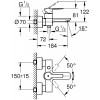 GROHE Lineare New 浴缸龍頭 33849001