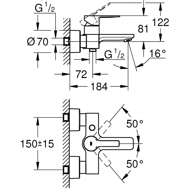 GROHE Lineare New 浴缸龍頭 33849001