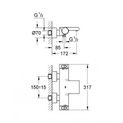 GROHE Grotherm 2000 New 恆溫浴缸龍頭 34174001