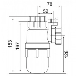  Kims 1-1/2" 套喉防啜力膠隔氣 (適用於廚房鋅盆)