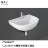RAK-COMPACT橢圓形掛牆式面盆 RAK-COMPACT橢圓形掛牆式面盆
