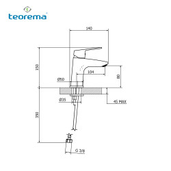 Teorema Sonic面盆龍頭8C30011